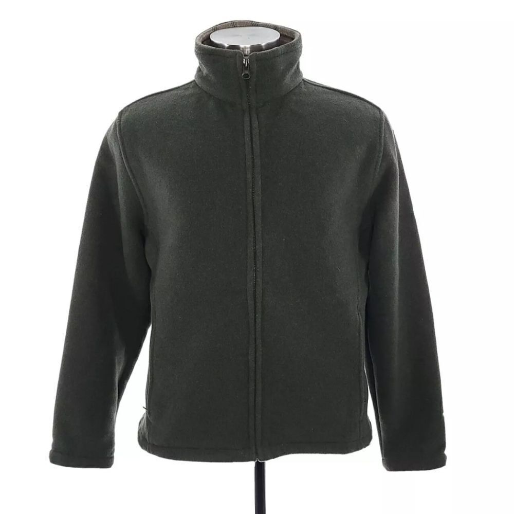 Woolrich Wool Blend Long Sleeve Green Jacket
